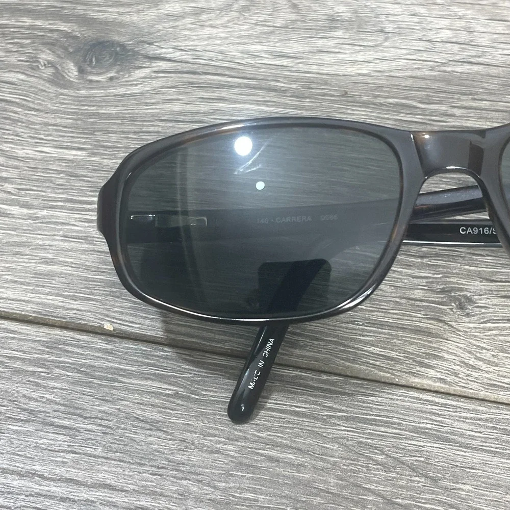 Carrera Sunglasses CA916/S 0086 Brown‎ Havana Wrap Tortoise Shell Black Lens